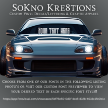 Custom Vinyl Windshield Banner | Personalized Text | Many Fonts, Colors,... - €8,07 EUR+