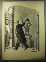 1953 Cartoon by Peter Arno - I just can&#39;t wait to see your work, old fellow - £14.78 GBP
