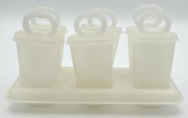 Vintage Tupperware Set of 6 Popsicle Makers with Tray and Lids SKU U149 - £19.97 GBP
