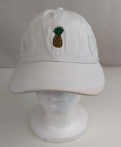 City Hunter White With Pineapple Unisex Embroidered Adjustable Baseball Cap - $9.89