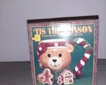 Tis the Season Holiday Teddy Bear W/Nightcap 18 Oz Christmas Ceramic Mug... - $10.00