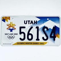 2002 United States Utah Olympic Winter Games Passenger License Plate 561S4 - £17.04 GBP