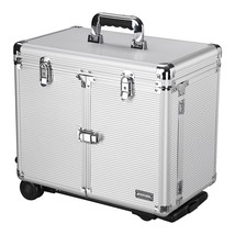 BYOOTIQUE Pro Rolling Makeup Case Trolley Hair Salon Train Cosmetic Orga... - $169.99