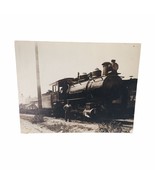 Locomotive Train Print Mounted on Cardboard 11x14 Black &amp; White Vintage - £18.72 GBP