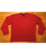 Abercrombie Boy&#39;s Red Long Sleeve V-Neck Thermal Shirt - Size: Large - £11.20 GBP