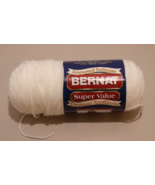 Bernat Super Value Winter White Solid Yarn Improved Softness 8 oz 100% A... - £6.21 GBP