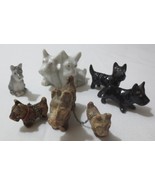 6 Vtg Scottish Terrier Scottie Dogs Miniatures Figurines Doll House Pets - £19.81 GBP