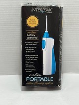 Interplak Cordless Portable Water Flossing System  W Two Water Jet Tips NEW Box - £9.31 GBP