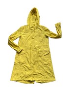Eileen Fisher Organic Cotton Hooded Long Anorak Jacket Rain Coat Yellow ... - £98.29 GBP