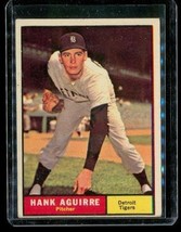 Vintage 1961 Topps Baseball Trading Card #324 Hank Aguirre Detroit Tigers - £7.81 GBP