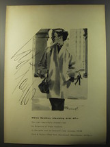 1953 Lord &amp; Taylor Coat by Brigance of Frank Gallant Advertisement - £13.81 GBP