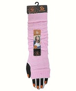 Cable Knit Women&#39;s Arm Finger Warmers With Thumb Holes Light Pink New 15... - $18.24 CAD
