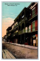French Quarter Street View New Orleans Louisiana LA UNP DB Postcard Y8 - £2.28 GBP