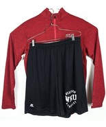 West Kentucky Toppers Track Jacket &amp; Shorts Mens Large Red Russel - $18.99