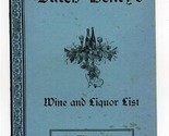 American Dutch Henry&#39;s Menu Pittsburgh Pennsylvania 1930&#39;s Wine &amp; Liquor... - £62.89 GBP