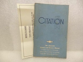 1981 CITATION Owners Manual 16103 - $13.85