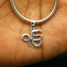 Handmade solid 925 sterling silver Ek Onkar sikh pendant personalized gift sp483 - £23.21 GBP