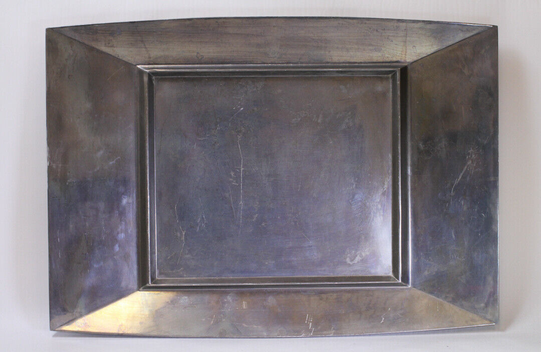 Lenox Embossed Metal Rectangle Large Food Serving Platter 16 by 12 INCHES - $23.75