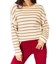 Double Take chic striped boat neck sweater in Stripe - $64.00