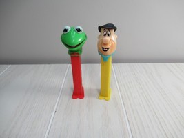 Pez Dispensers Fred Flintstone yellow China Kermit the frog red Hungary - £3.93 GBP