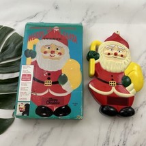 Vintage Merry Tunes Santa Singing Wall Hanging Motion Activated Christma... - $24.74