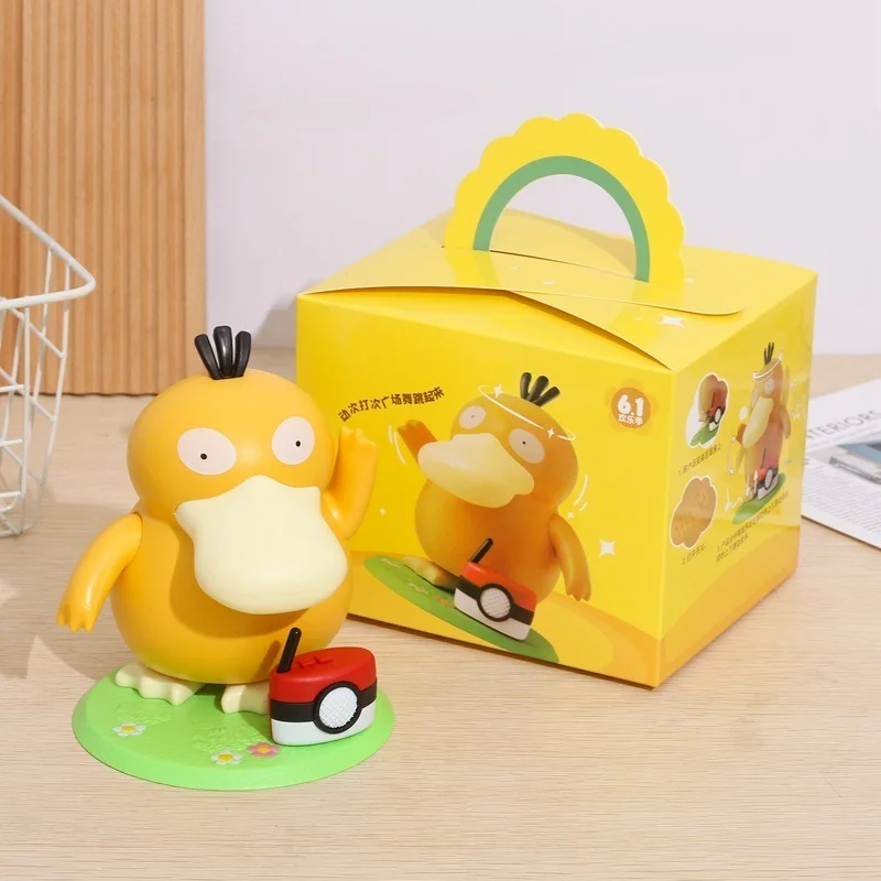 Pokemon Keda Duck Hand Toy Pikachu Creative Funny PVC The Music Box Can Reach - £29.29 GBP