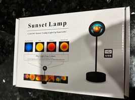 DEVBEST Sunset Lamp Projector LED Lights Color Changing Night Light 360 Degree - £14.68 GBP