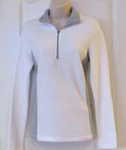 Tek Gear Long Sleeve 1/4 Zip Fleece Pullover White or Peach Women s Sz S... - $267.44 MXN