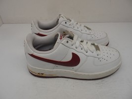 Nike Boy&#39;s Air Force 1 LE Big Kid&#39;s Athletic Shoe White Maroon Size 5Y - £34.08 GBP