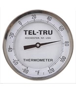Teltru 42100631 Bimetallic Thermometer AA575R Series 80-120 Deg F 5 Face... - $298.75 CAD