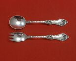 Les Cinq Fleurs by Reed &amp; Barton Sterling Silver Baby Set 2pc 4 3/4&quot; Custom - $157.41