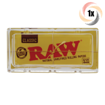 1x Ashtray Raw Classic Pack Design Thick Glass Ashtray | + 2 Free Tubes - £14.49 GBP