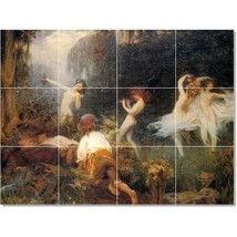 Herbert James Draper Nudes Painting Ceramic Tile Mural BTZ22339 - £94.39 GBP+