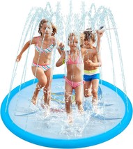 Splash Pad for Kids - Sprinkler for Kids Splash Play Mat, 67&quot; Inflatable Summer - £10.22 GBP