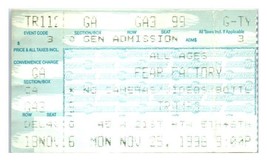 Fear Factory Concert Ticket Stub November 26 1995 New York City - $34.64
