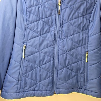 The North Face Women’s Size Large Blue Puffer Jacket - Green Sherpa Insulated Item image 4