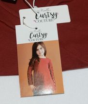 Simply Noelle Curtsy Couture Girls Cutout Long Sleeve Shirt Paprika Size Small image 6