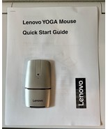 Lenovo Yoga Foldable Wireless Mouse Silver Bluetooth Remote w/ Charger &amp;... - $39.55