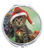 Christmas Kitty Compact with Mirrors - Perfect for your Pocket or Purse - $16.08 CAD