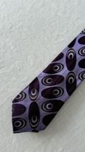 Ted Baker Men’s Silk Tie Purple Circles Lavender Green - $19.77