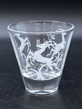 White Deer Impala Antelope Trees MCM 3” Double Shot Glass - $13.36