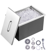 VEVOR Drop in Ice Chest Stainless Steel 22x17x12in 46qt Basic Cover for ... - $199.99