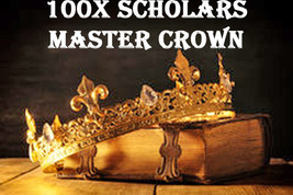 100X 7 High Scholars Master Crown Dominus Corona Extreme Magick Ring Pendant - £79.75 GBP