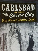 CARLSBAD New Mexico Cavern City Potash Capital of America Vtg Brochure Map - £19.39 GBP
