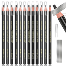 12 Piece Black Colour Waterproof Eyebrows Pencil Tattoo Makeup and Microblading  - £11.91 GBP