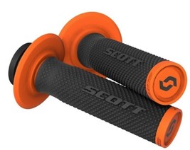 Scott SX II Diamond Lock On Locking Grips Black/Orange For 2 &amp; 4 Stroke Models - £22.63 GBP