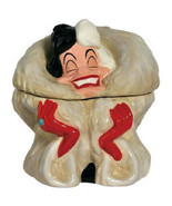 Walt Disney&#39;s 101 Dalmatians Cruella De Vil Figure Ceramic Cookie Jar NE... - £75.89 GBP