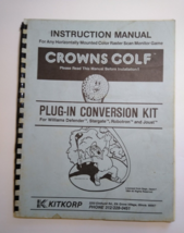 Crowns Golf Arcade Manual Original Kit Conversion Operation Service Repa... - $22.80