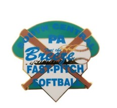 South Central PA Breeze Fast Pitch Softball Enamel Over Metal Pin - £3.90 GBP