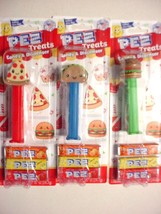  Pez Treats Set of Three-Pizza/Taco and Burger-Mint on Card - $10.00